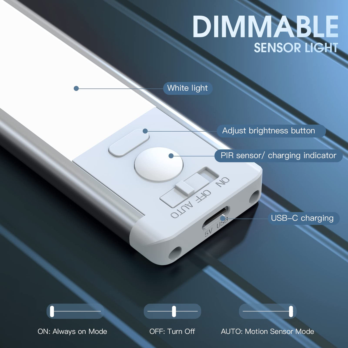 MCGOR Rechargeable Under-Cabinet Motion Lights