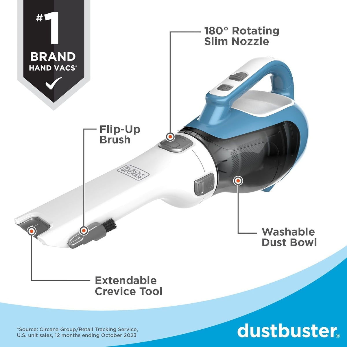 BLACK+DECKER Dustbuster Cordless Handheld Vacuum