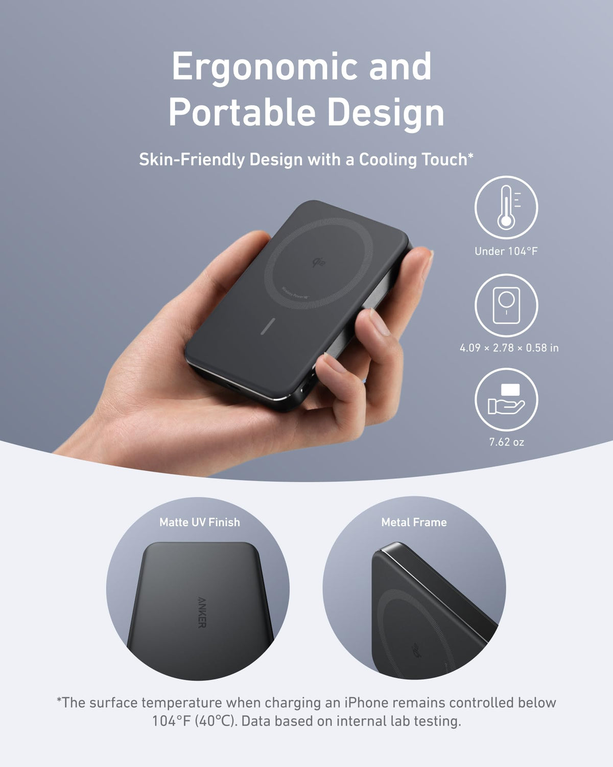 Anker MagGo Power Bank, 10K Magnetic Power Bank