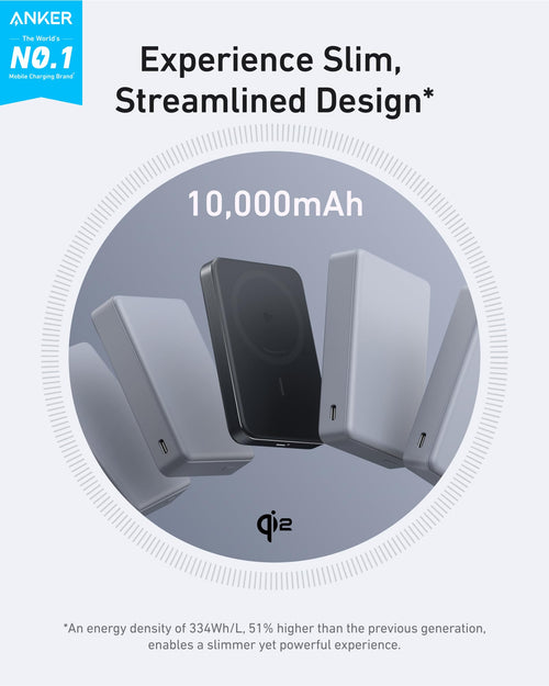 Anker MagGo Power Bank, 10K Magnetic Power Bank