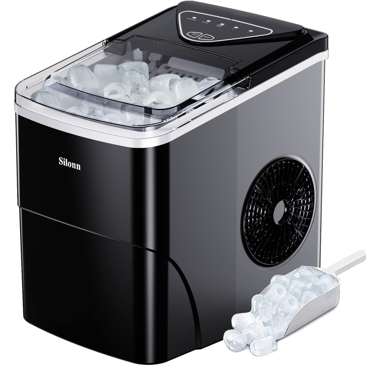 Silonn Countertop Ice Maker Maker - 26 lbs/day