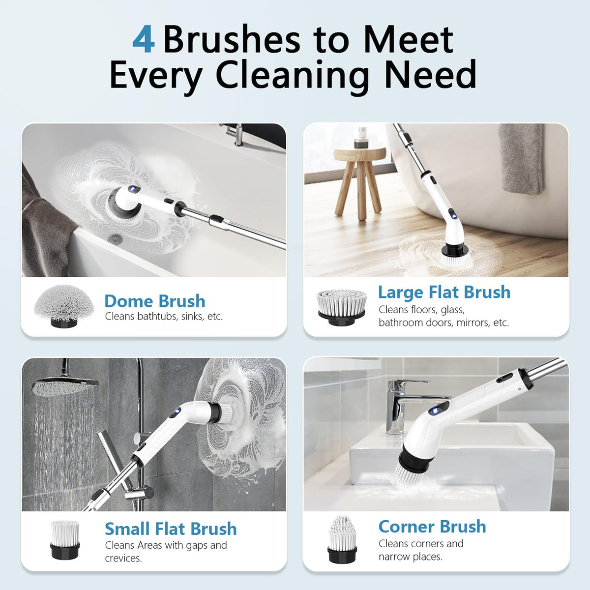 TUYU Cordless Electric Spin Scrubber