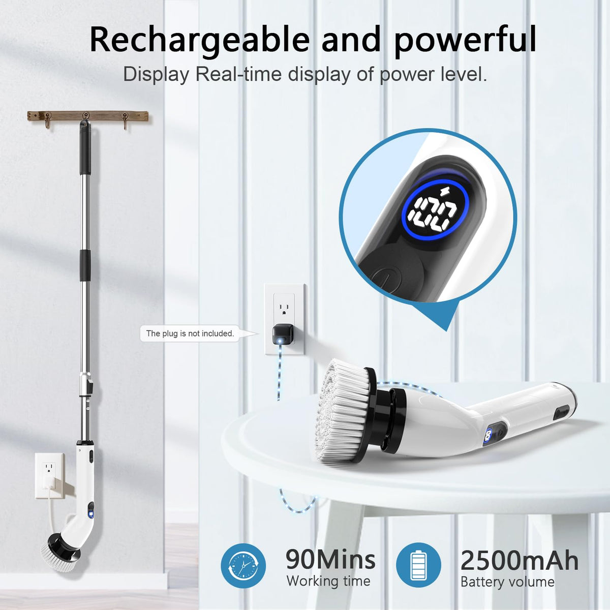 TUYU Cordless Electric Spin Scrubber