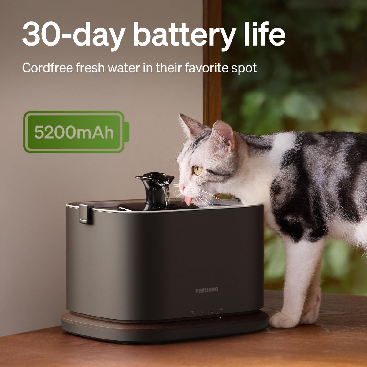 PETLIBRO Cordless Smart Pet Water Fountain – 3L