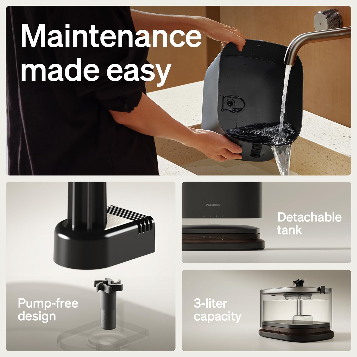 PETLIBRO Cordless Smart Pet Water Fountain – 3L